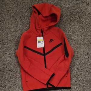 Nike Kids Red Zip-Up Hoodie